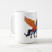 Fliegendes Pegasus Kaffeetasse (Vorderseite Links)
