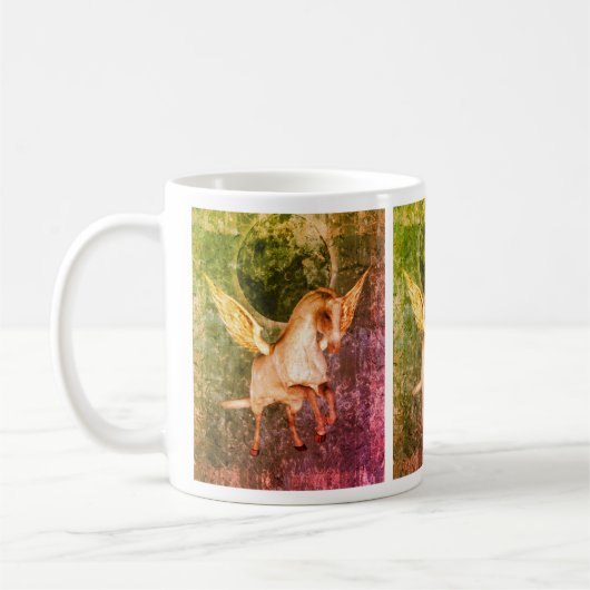 Fliegendes Pegasus Pferd Fantasie Kaffeetasse (Links)