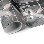 Fliegendes Pegasus Pferde Fantasie Personalisiert Geschenkpapier (Rolleneckpunkt)