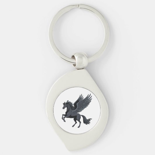 Fliegendes Pegasus Schlüsselanhänger (Vorderseite)