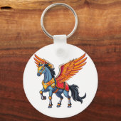 Fliegendes Pegasus Schlüsselanhänger (Rückseite)