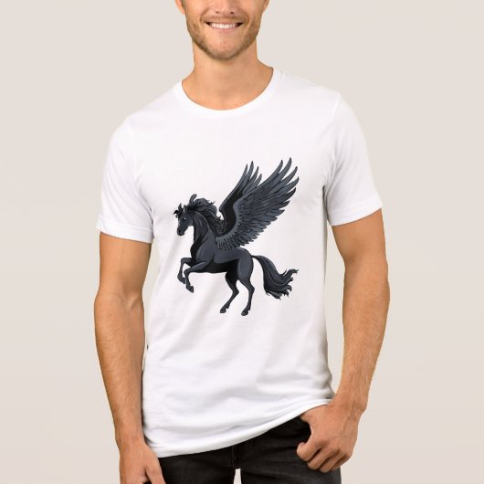 Fliegendes Pegasus Tri-Blend Shirt (Vorderseite)