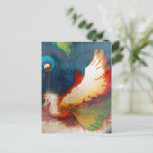 Fliegendes Pferd 2 Postkarte (Stehend Vorderseite)