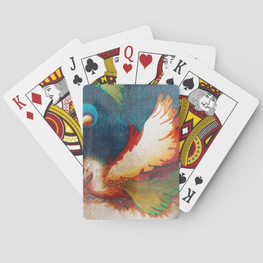 Fliegendes Pferd 2 Spielkarten (Rückseite)