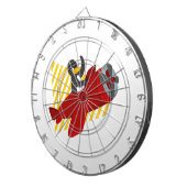 Fliegendes Pinguin-Cartoon-Dartboard Dartscheibe (Vorderseite rechts)