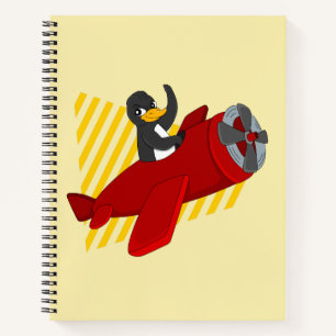 Fliegendes Pinguin-Cartoon-Notebook Notizblock