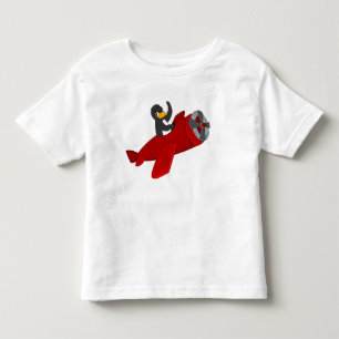 Fliegendes Pinguin-Cartoon-T-Shirt für Kleinkinder Kleinkind T-shirt