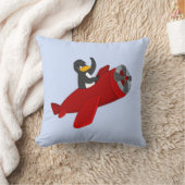 Fliegendes Pinguinwurfkissen für Cartoon Kissen (Decke)