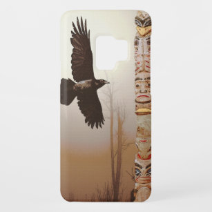 Fliegendes Raven & Totem Pole Fantasy Art Case-Mate Samsung Galaxy S9 Hülle