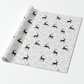 Fliegendes Rentier Geschenkpapier (Ungerollt)
