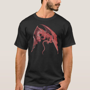 Fliegendes rotes Drachet-shirt T-Shirt