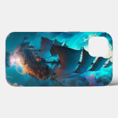 Fliegendes Schiff Fantasy Art Case-Mate iPhone Hülle (Rückseite (Horizontal))