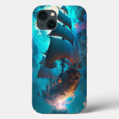 Fliegendes Schiff Fantasy Art Case-Mate iPhone Hülle (Rückseite)