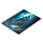 Fliegendes Schiff Fantasy Art Notizblock (Linke Seite)