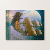 Fliegendes Schiff Fantasy Art Puzzle (Horizontal)