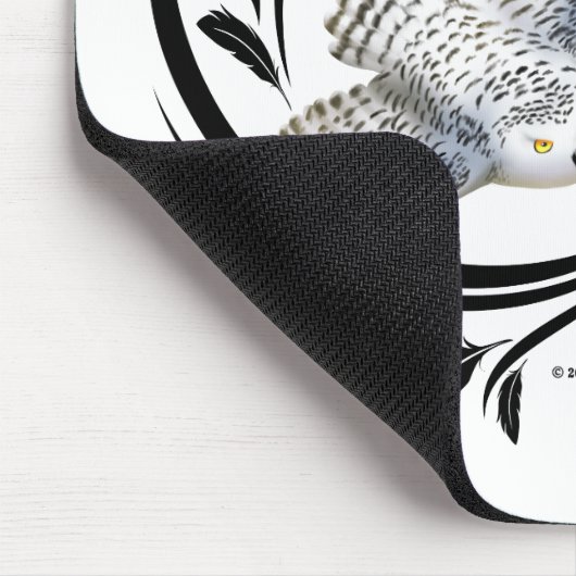 Fliegendes Schneeauwl Mousepad (Ecke)