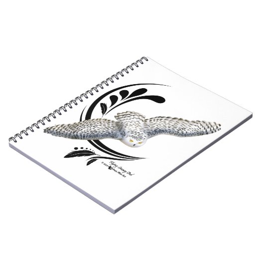 Fliegendes Schneeauwl Notizblock (Linke Seite)
