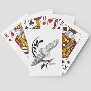 Fliegendes Schneeauwl Spielkarten