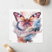 Fliegendes, schönes Soul Mitteilungskarte (Vorderseite/Rückseite Beispiel)