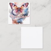 Fliegendes, schönes Soul Quadratische Visitenkarte (Vorne/Hinten)