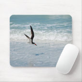 Fliegendes schwarzes Abstreicheisen Mousepad (Mit Mouse)