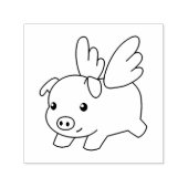 Fliegendes Schwein - Glauben, Schwein mit Flügeln Permastempel (Design)