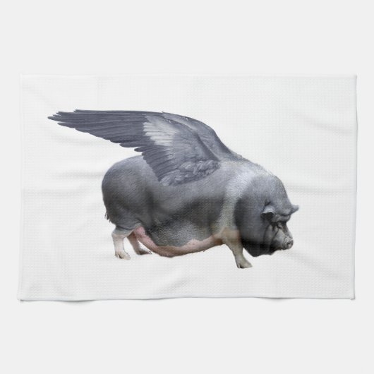 fliegendes Schwein Küchentuch (Horizontal)