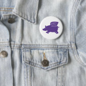 Fliegendes Schwein - Lila Button (Beispiel)
