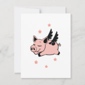 Fliegendes Schwein mit Angel Flügelschweinen (Vorderseite)