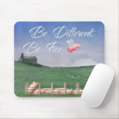 Fliegendes Schwein muss anders sein Mousepad (Mit Mouse)