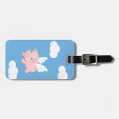Fliegendes Schwein - Niedliches Schwein mit Flügel Gepäckanhänger (Vorderseite horizontal)