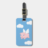 Fliegendes Schwein - Niedliches Schwein mit Flügel Gepäckanhänger (Vorderseite vertikal)