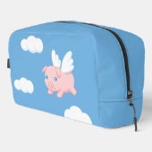 Fliegendes Schwein - Niedliches Schwein mit Flügel Waschbeutel (Rechte Ecke)