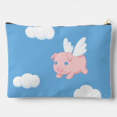 Fliegendes Schwein - Niedliches Schwein mit Flügel Zubehörtasche (Rückseite)