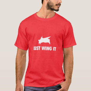 Fliegendes Schwein nur mit ihm T-Shirt