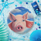 Fliegendes Schwein Pappteller (Party)