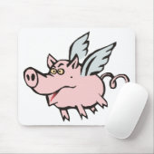 fliegendes Schwein Sau flying pig hog Mousepad (Mit Mouse)