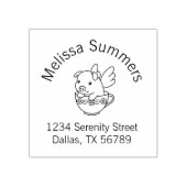 Fliegendes Schwein - Schwein mit Flügeln in einem  Gummistempel (Prägung)