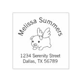 Fliegendes Schwein, Schwein mit Wings-Arkadadresse Gummistempel (Prägung)