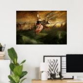 Fliegendes Schwein - Steampunk - Das fliegende Sch Poster (Heimbüro)