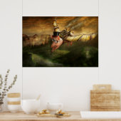 Fliegendes Schwein - Steampunk - Das fliegende Sch Poster (Küche)