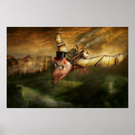 Fliegendes Schwein - Steampunk - Das fliegende Sch Poster