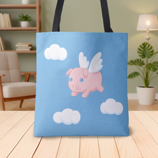 Fliegendes Schwein - Süßes Ferkel mit Flügeln Tasche