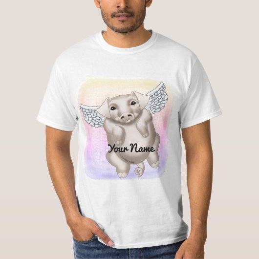 Fliegendes Schwein T-Shirt (Vorderseite)