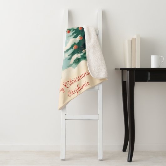 Fliegendes Schwein Weihnachten Sherpadecke (Beispiel)