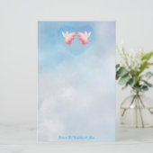 Fliegendes Schweine - Unglaubliche Liebe Briefpapier (Stehend Vorderseite)