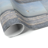 Fliegendes Seagulls Wrapping Paper Geschenkpapier (Rolleneckpunkt)