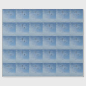 Fliegendes Seagulls Wrapping Paper Geschenkpapier (Flach)