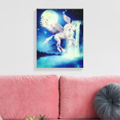 Fliegendes Unicorn Waterfall Fantastische Bergwelt Leinwanddruck (Insitu (Wohnzimmer))