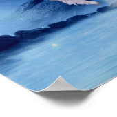 Fliegendes Unicorn Waterfall Fantastische Bergwelt Poster (Ecke)